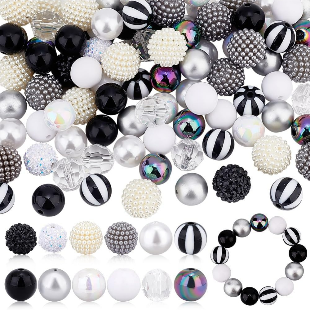 106pcs Chunky Beads 12 Styles  - مراجعة Crafting Resin وسعره