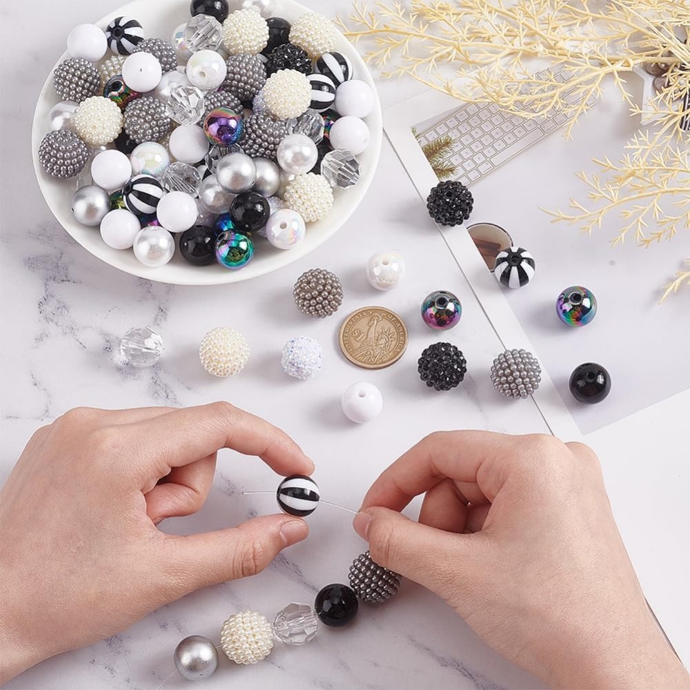 106pcs Chunky Beads 12 Styles  - مراجعة Crafting Resin وسعره