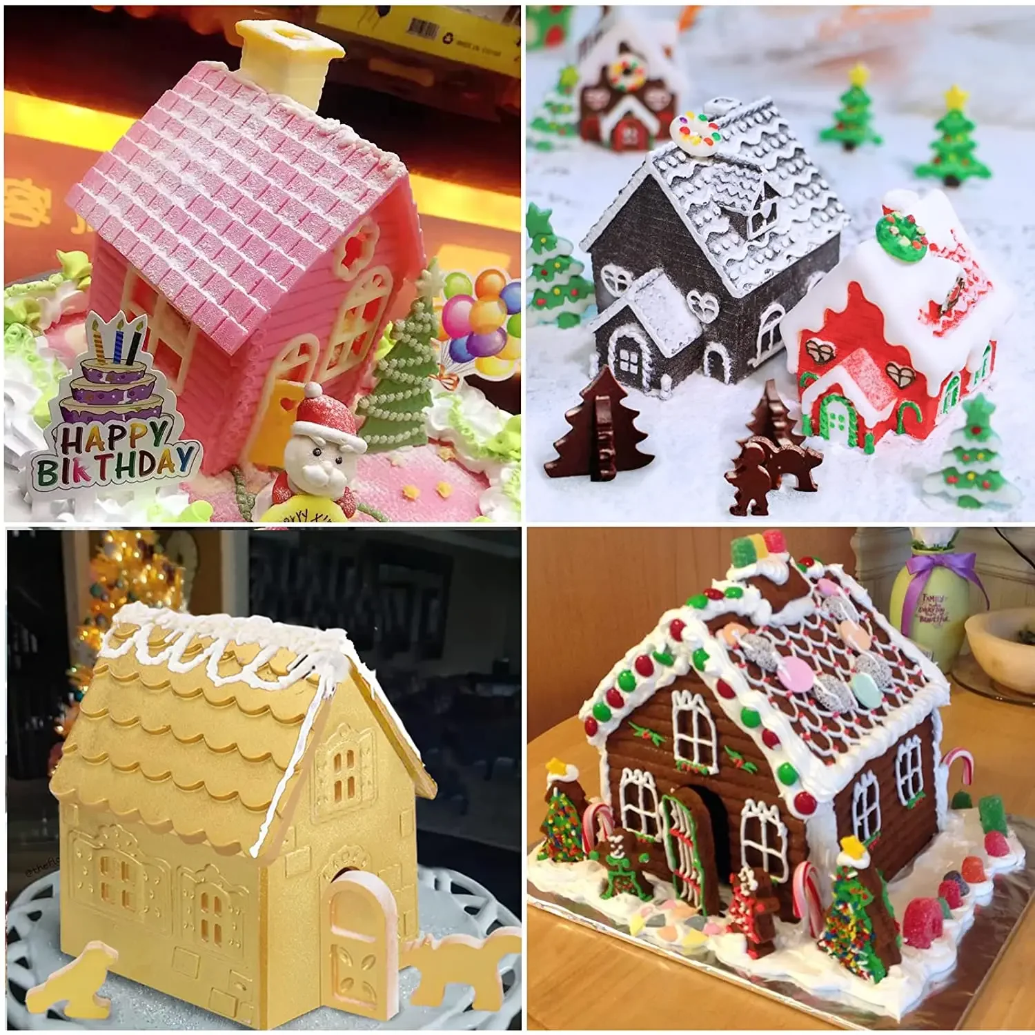Christmas House Building block - مراجعة Silicone Mold Tray وسعره