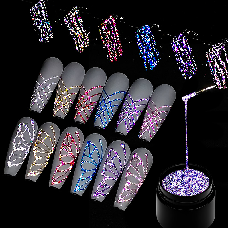 6Pcs/Set Reflective Glitter Sp - مراجعة Resin Glitter Pack وسعره
