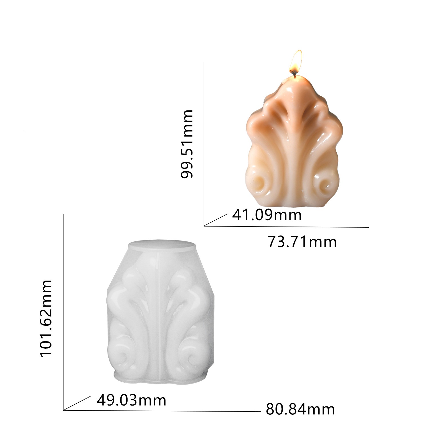 Ocean Shell Candle Silicone Mo - مراجعة Resin Ocean Wave Mold وسعره