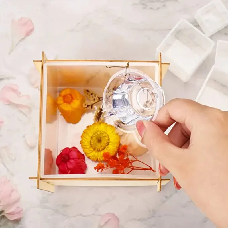 Large Square Resin Molds Upgra - مراجعة Flower Preservation Resin وسعره