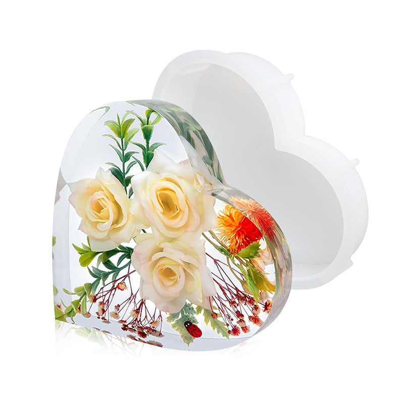 Large Heart Epoxy Resin Mold F - مراجعة Flower Preservation Resin وسعره