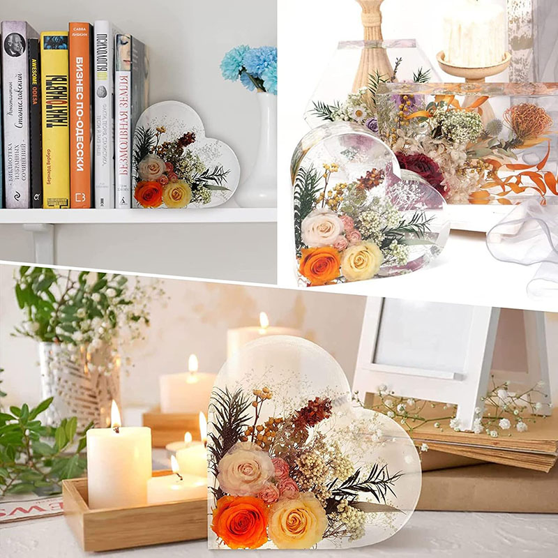 Large Heart Epoxy Resin Mold F - مراجعة Flower Preservation Resin وسعره