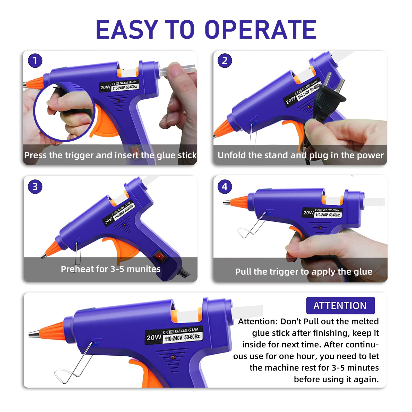 20W Hot Melt Glue Gun Househol - مراجعة Heat Gun Small وسعره