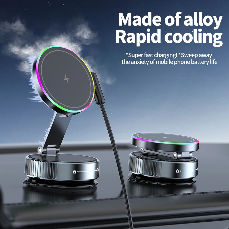15W Wireless Car Charger Phone - مراجعة Vacuum Chamber Small وسعره