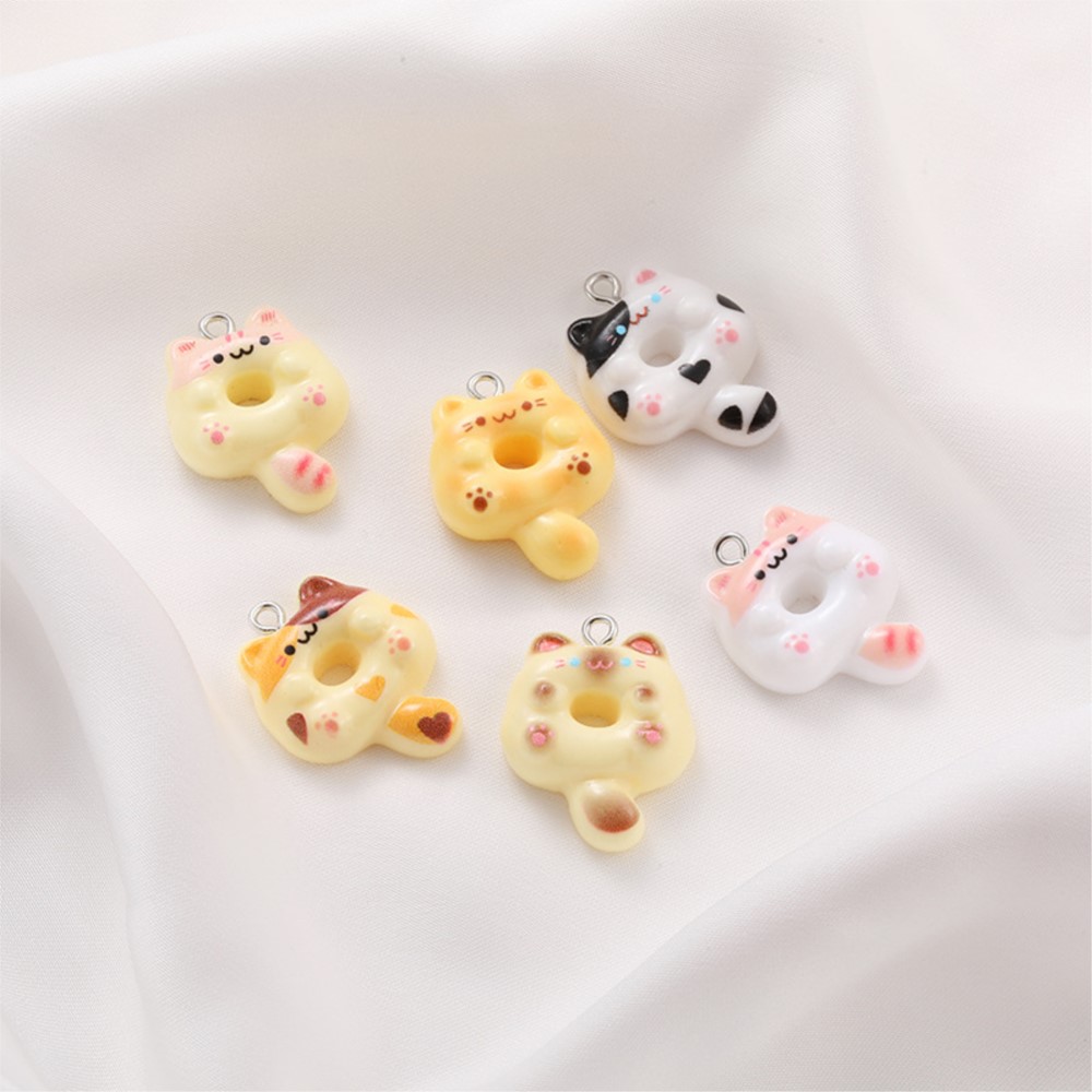 10Pcs Kawaii Cartoon Cat Resin - مراجعة Resin Crafts Diy وسعره