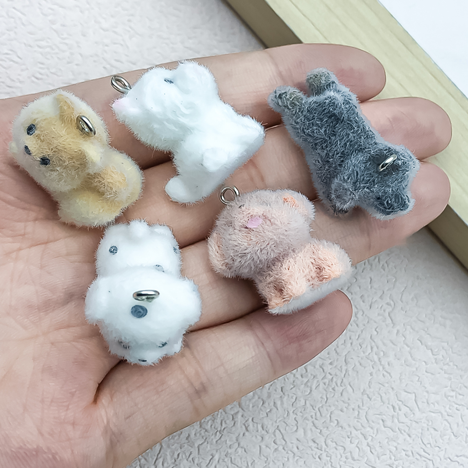 5pcs&1pc Flocked Resin Animal  - مراجعة Resin Craft Kit وسعره