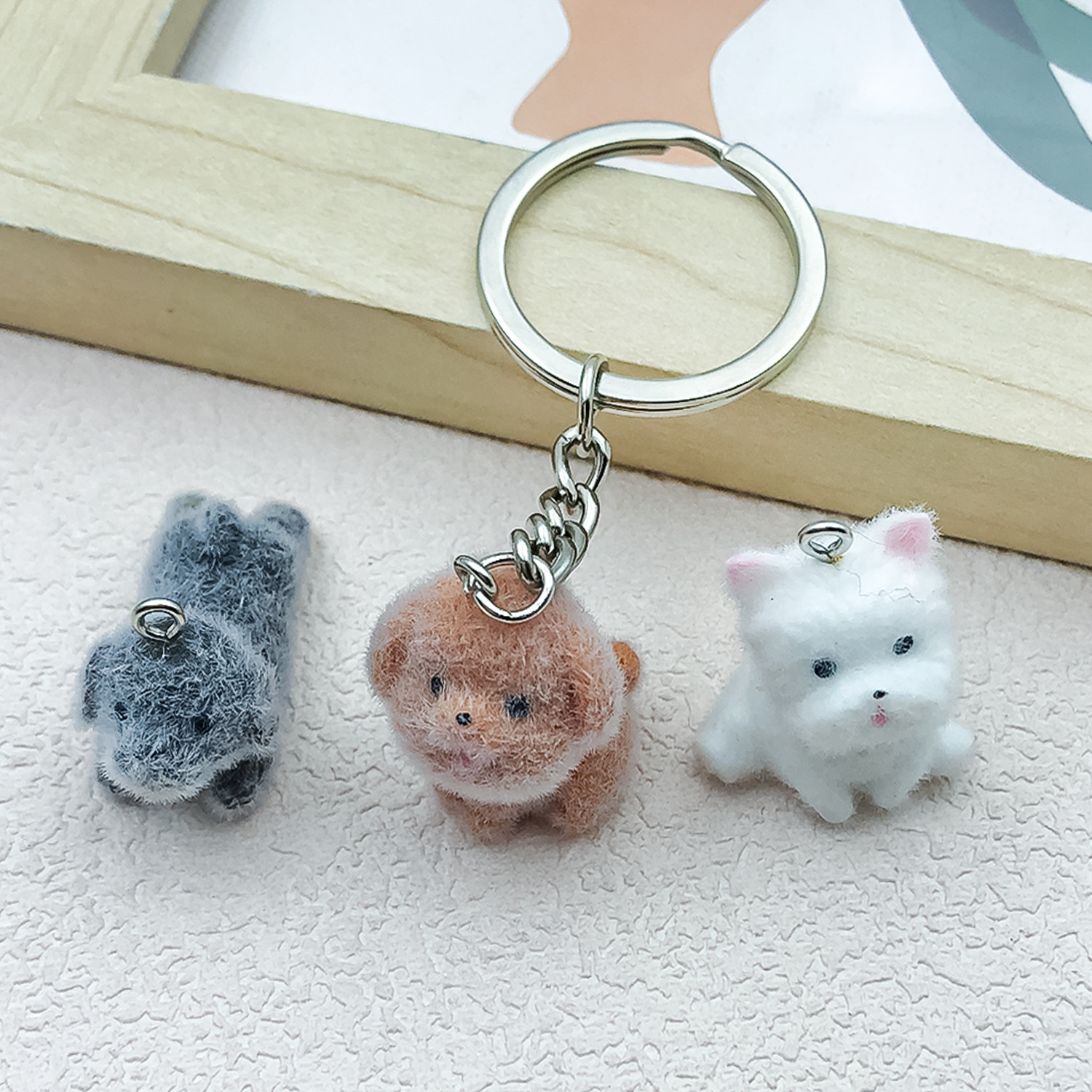 5pcs&1pc Flocked Resin Animal  - مراجعة Resin Craft Kit وسعره