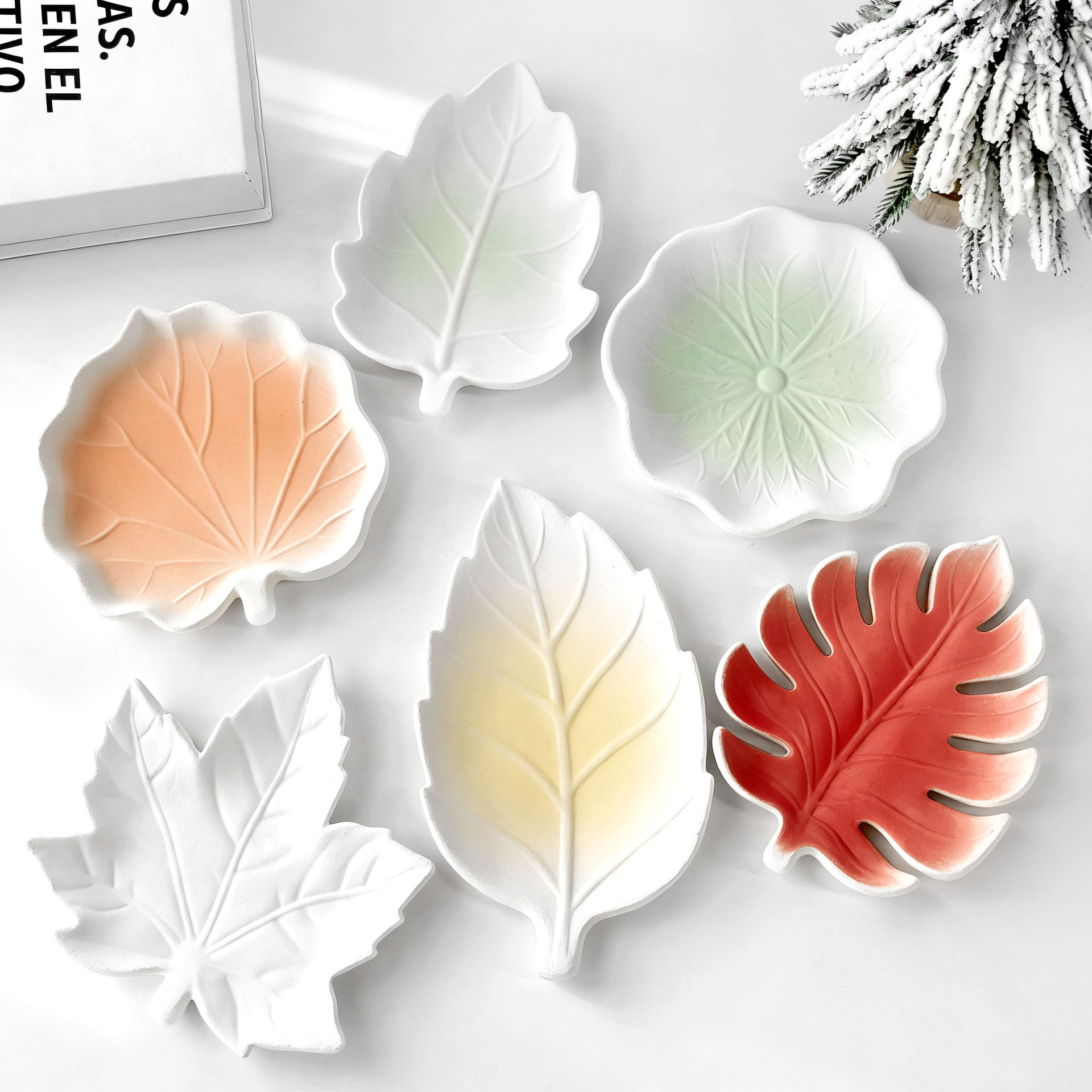 DIY Gypsum Form Leaf Coaster S - مراجعة Serving Tray Mold وسعره