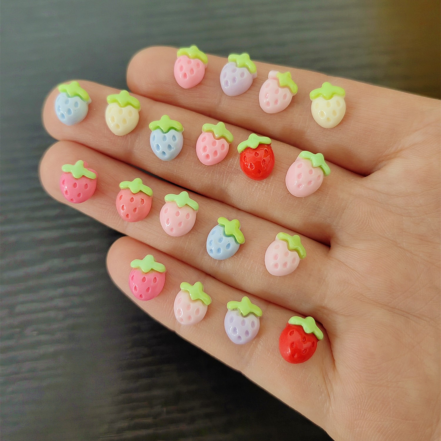 30Pcs New Cute Resin Mini Smal - مراجعة Flower Preservation Resin وسعره