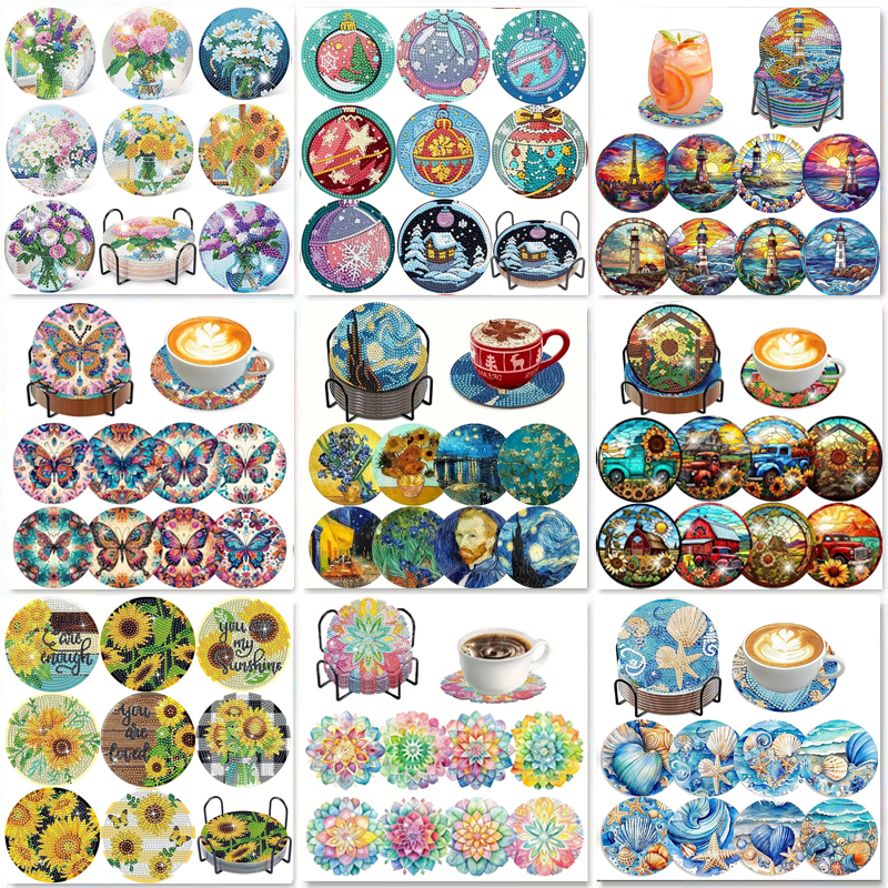 8-piece set of diamond paintin - مراجعة Resin Craft Kit وسعره