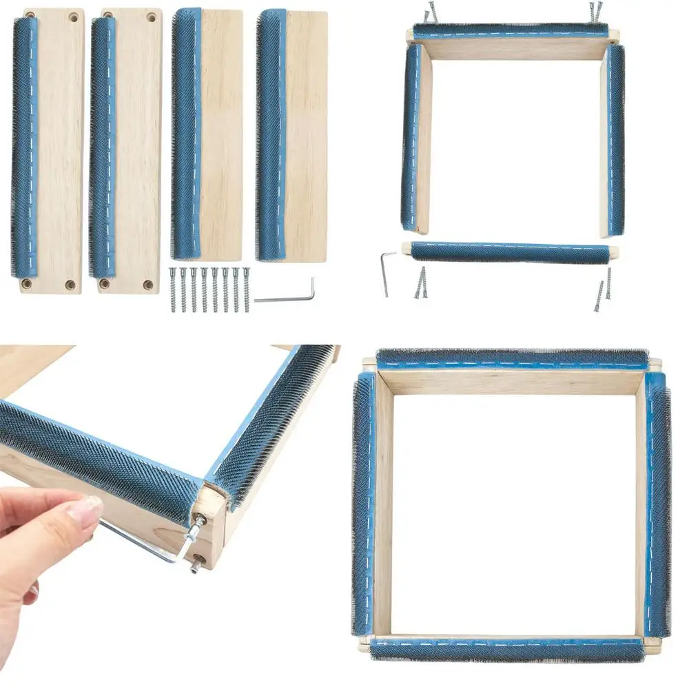 Punch Needle Frame Square Embr - مراجعة Wood Ring Blank وسعره