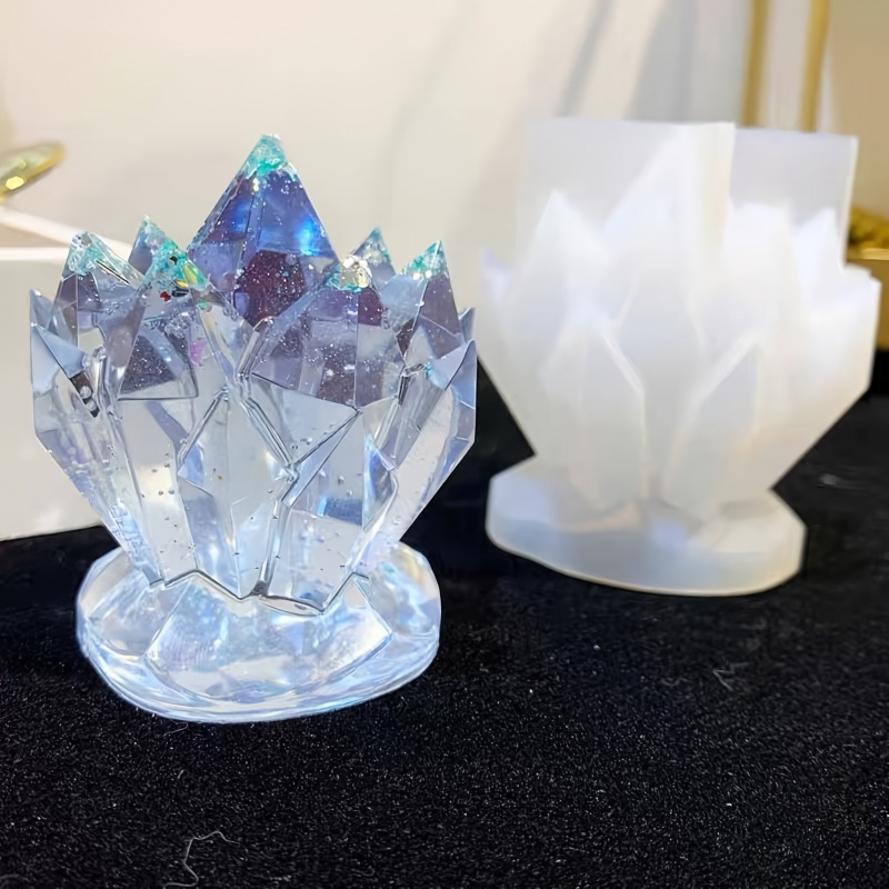 1pcCrystal Cluster Decorative  - مراجعة Serving Tray Mold وسعره
