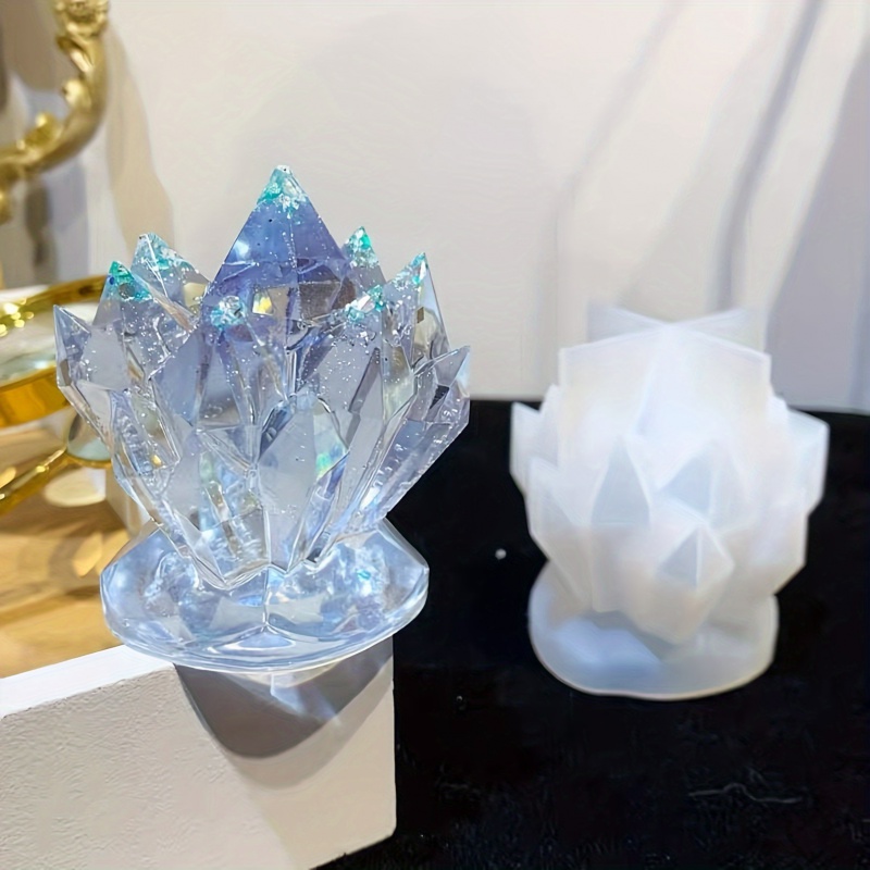 1pcCrystal Cluster Decorative  - مراجعة Serving Tray Mold وسعره