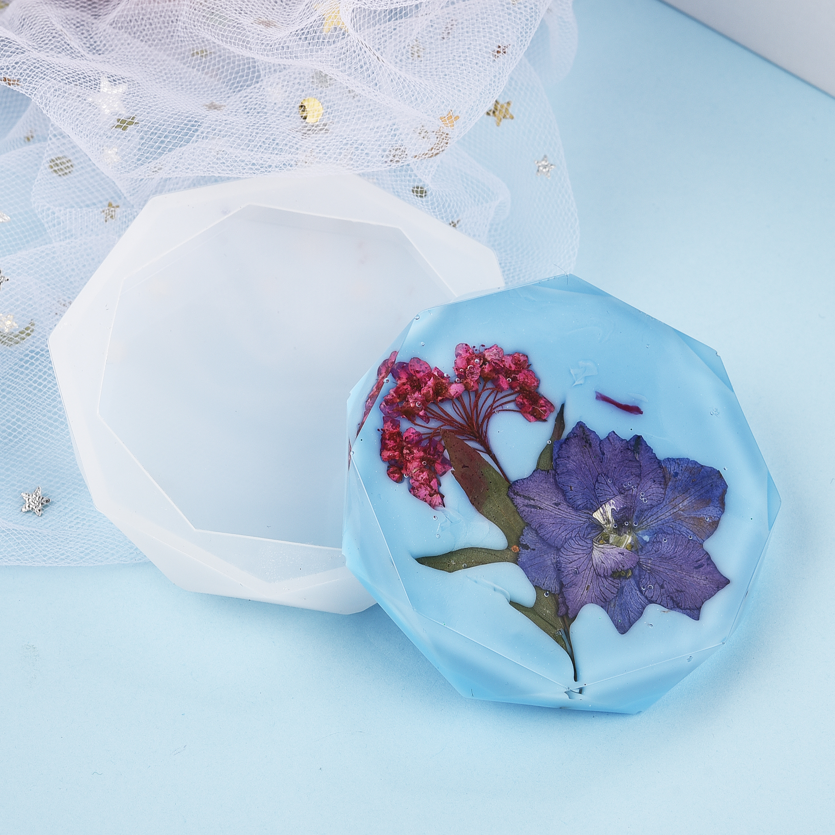Resin Coaster Silicone Mold Ca - مراجعة Coaster Mold Round وسعره