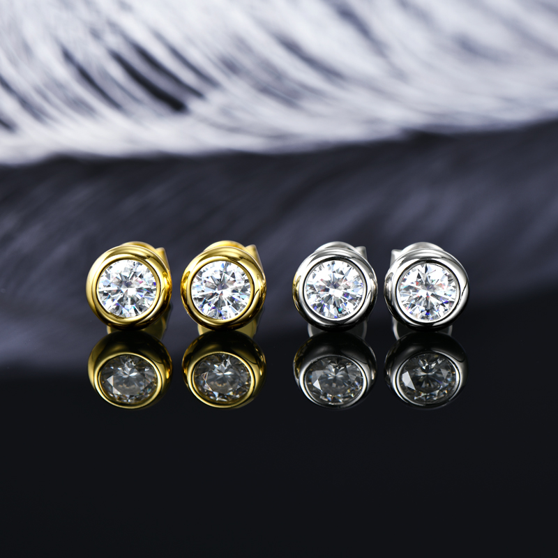 IOGOU 6.5mm 1ct Bezel Moissani - مراجعة Bezels Set Pendant وسعره