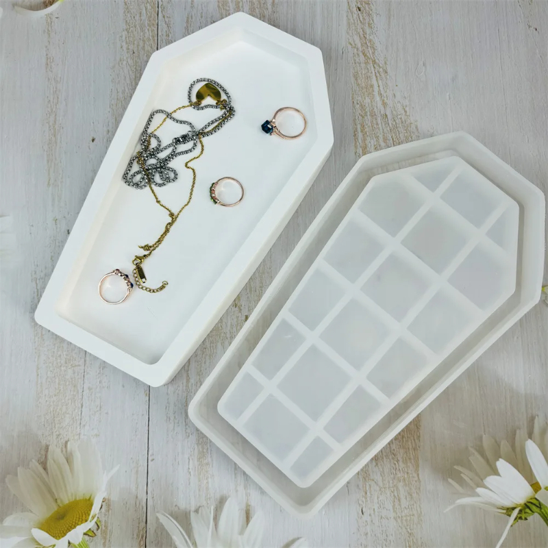 Halloween Coffin Resin Mold Tr - مراجعة Serving Tray Mold وسعره