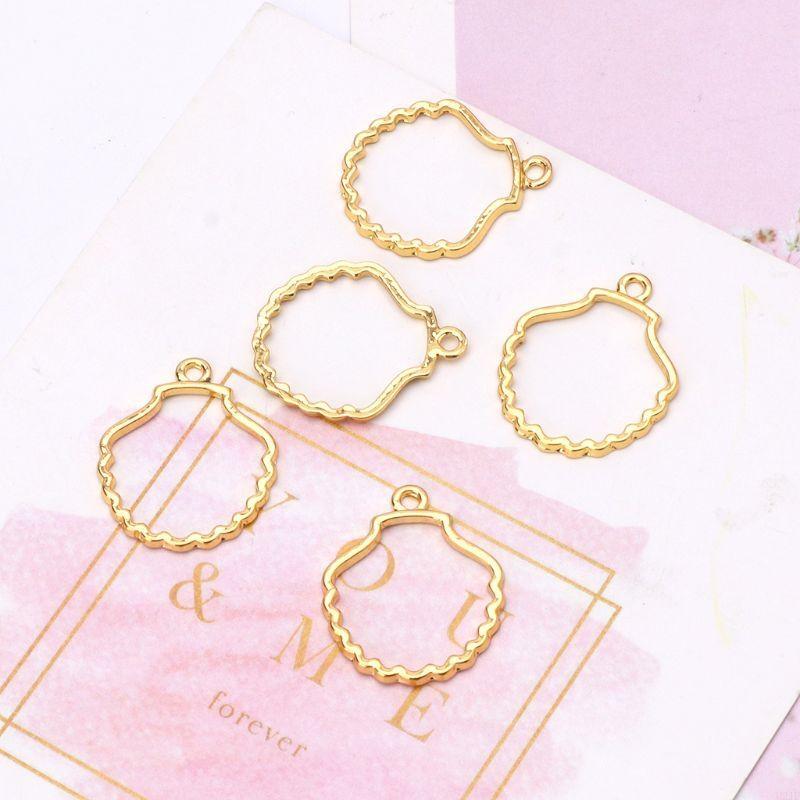   5Pcs Blank Frame Pendant for - مراجعة Bezels Set Pendant وسعره