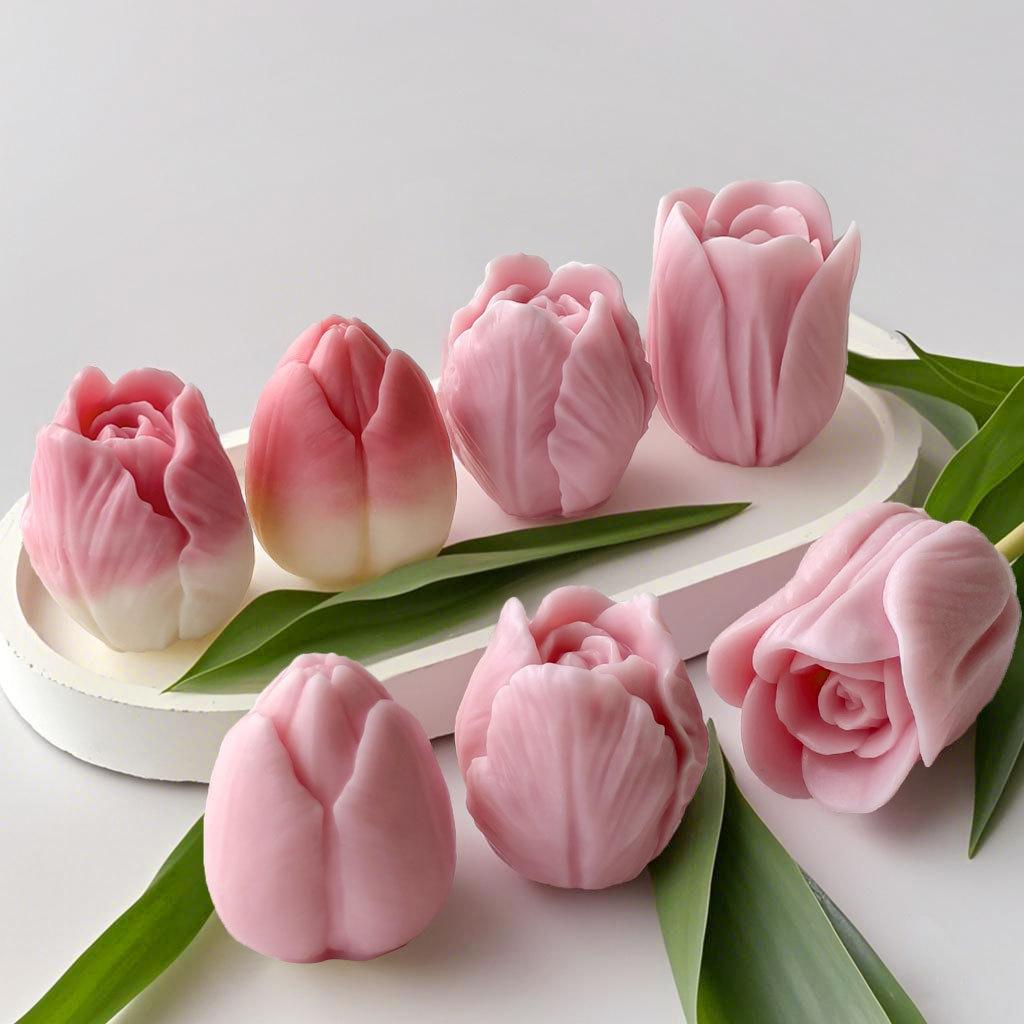 DIY tulip candle silicone mold - مراجعة Flower Preservation Resin وسعره