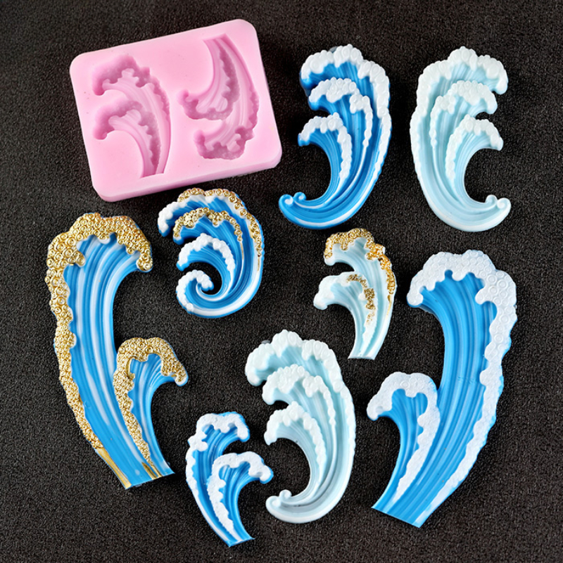 Wave Ocean Silicone Molds Cake - مراجعة Resin Ocean Wave Mold وسعره
