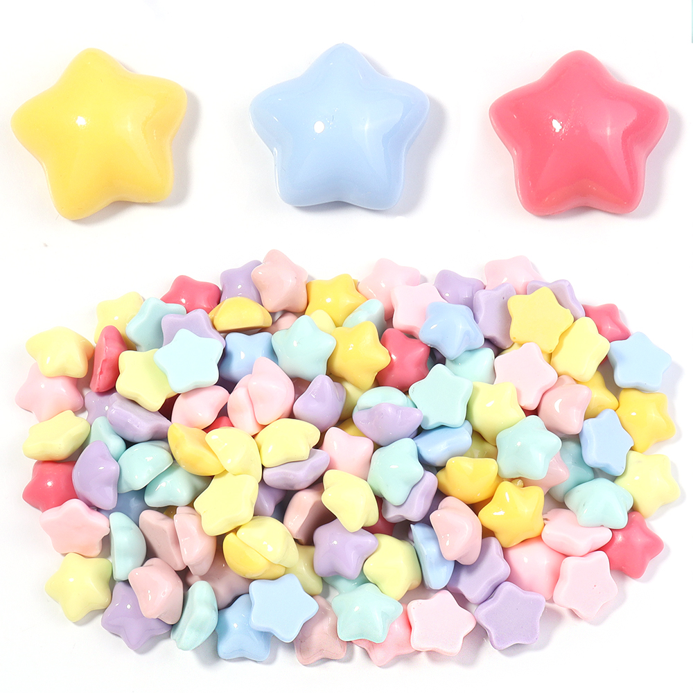 50pcs/lot 16mm Colorful Star R - مراجعة Resin Crafts Diy وسعره