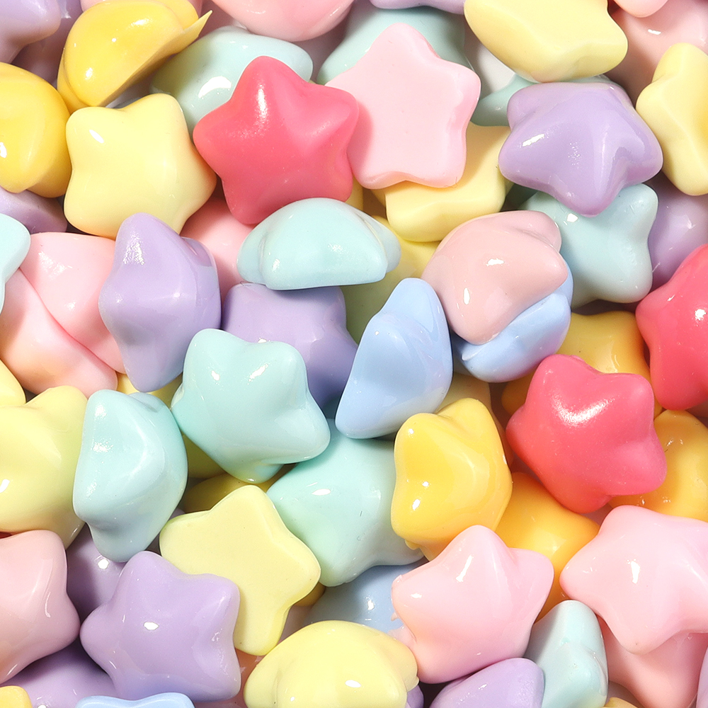 50pcs/lot 16mm Colorful Star R - مراجعة Resin Crafts Diy وسعره