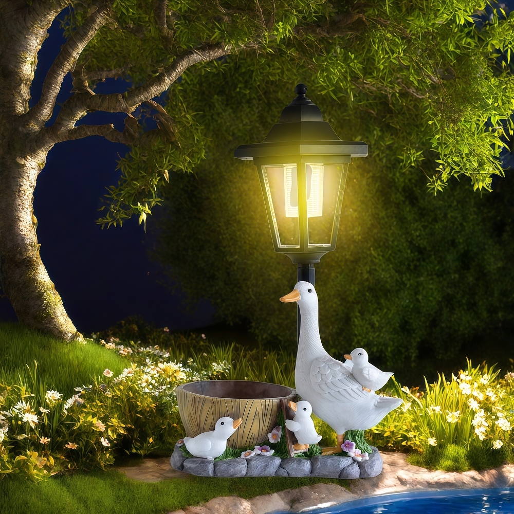 Solar Duck Night Light Garden  - مراجعة Resin Craft Supplies وسعره