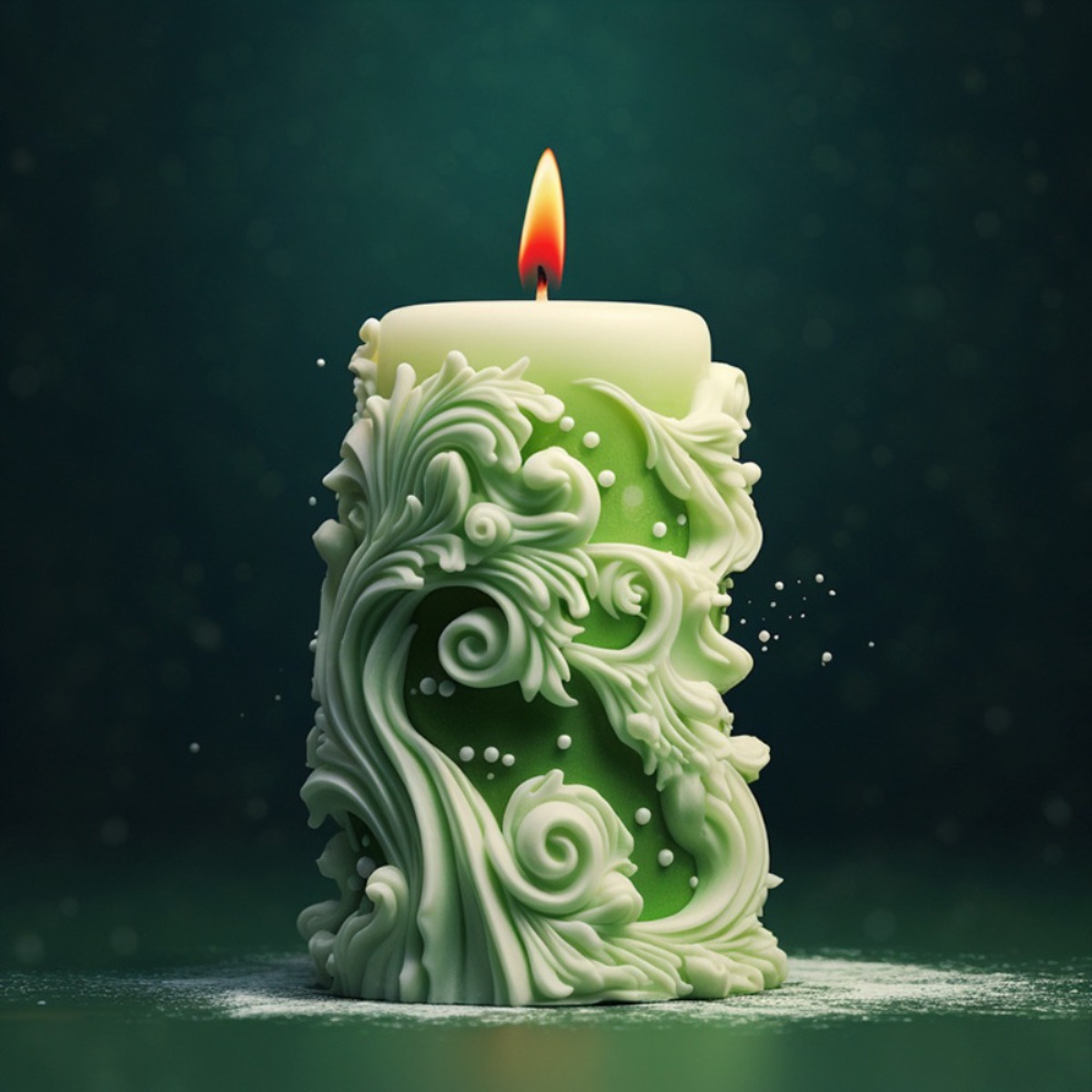 geometry Carved Cylindrical Si - مراجعة Resin Ocean Wave Mold وسعره