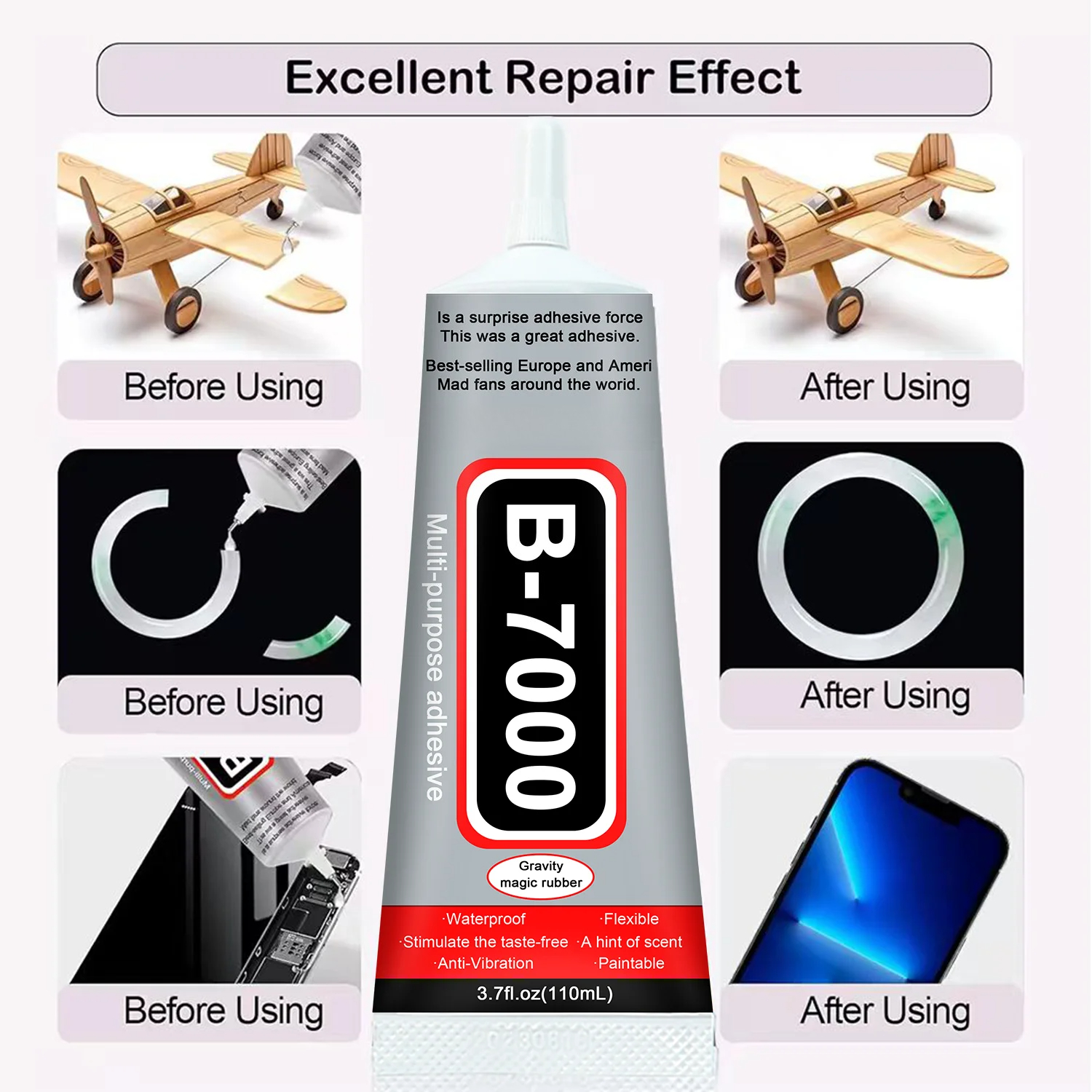 Super Glue B-7000 Loolifl 1-10 - مراجعة Crafting Resin وسعره