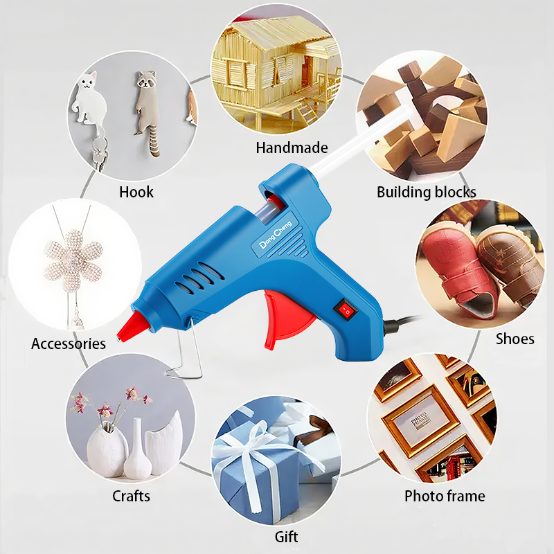 80W Mini Hot Melt Glue Gun DIY - مراجعة Heat Gun Small وسعره