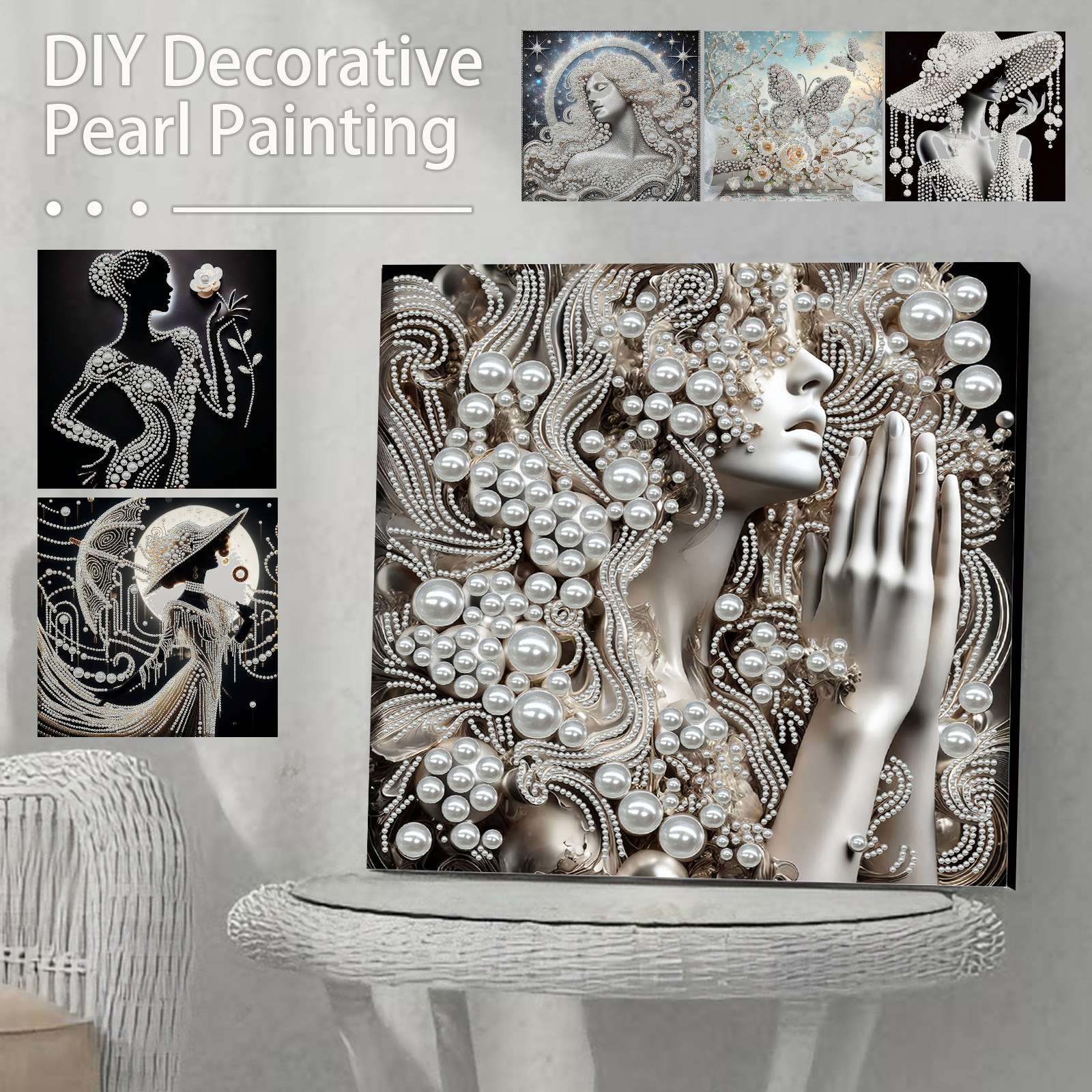 DIY Ladies Pearl Diamond Paint - مراجعة Resin Craft For Beginners وسعره
