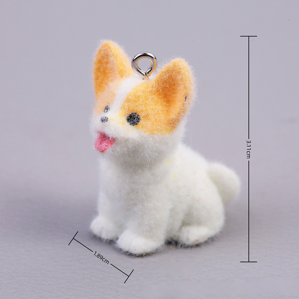 10pcs Flocking Puppy Dog Resin - مراجعة Resin Craft Projects وسعره