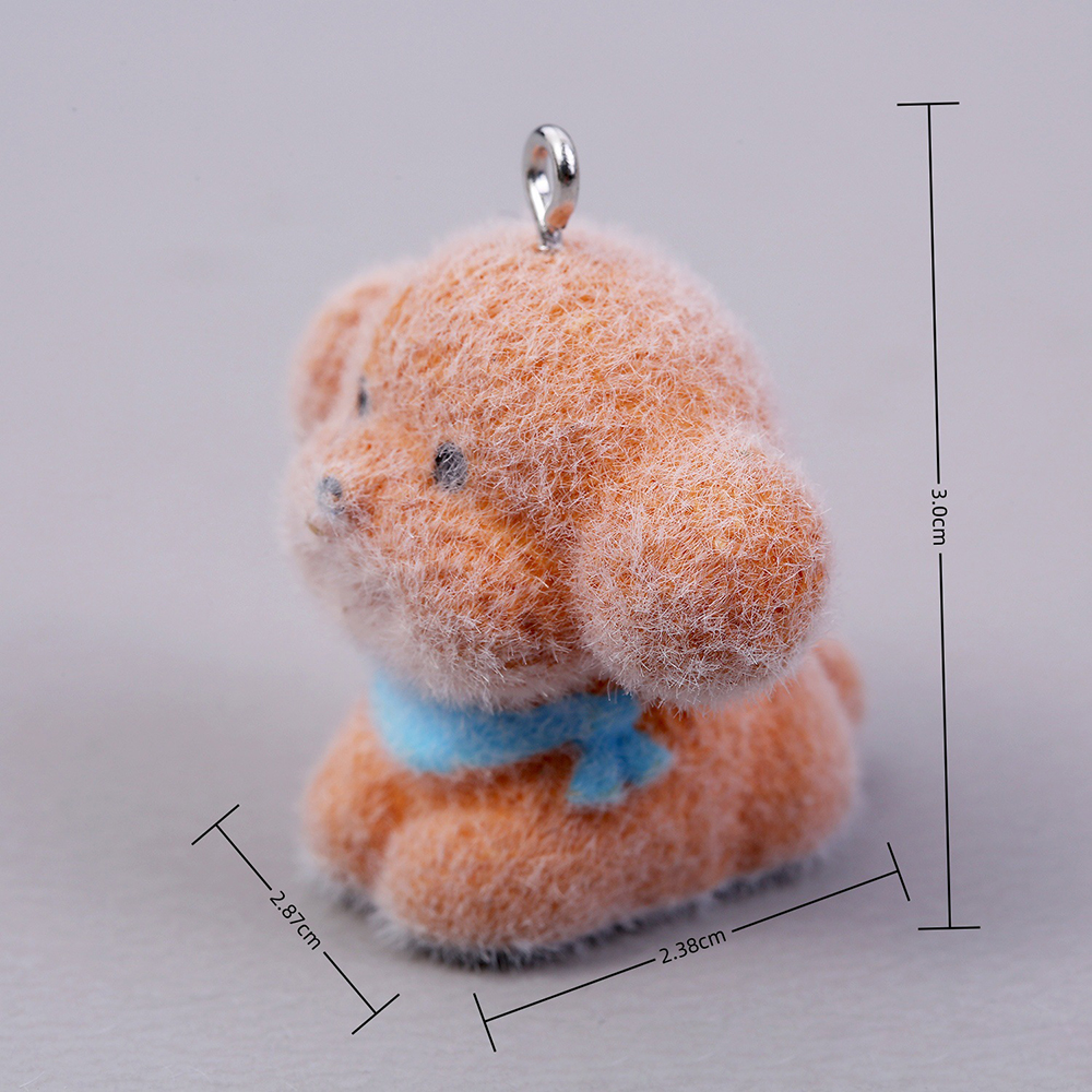 10pcs Flocking Puppy Dog Resin - مراجعة Resin Craft Projects وسعره