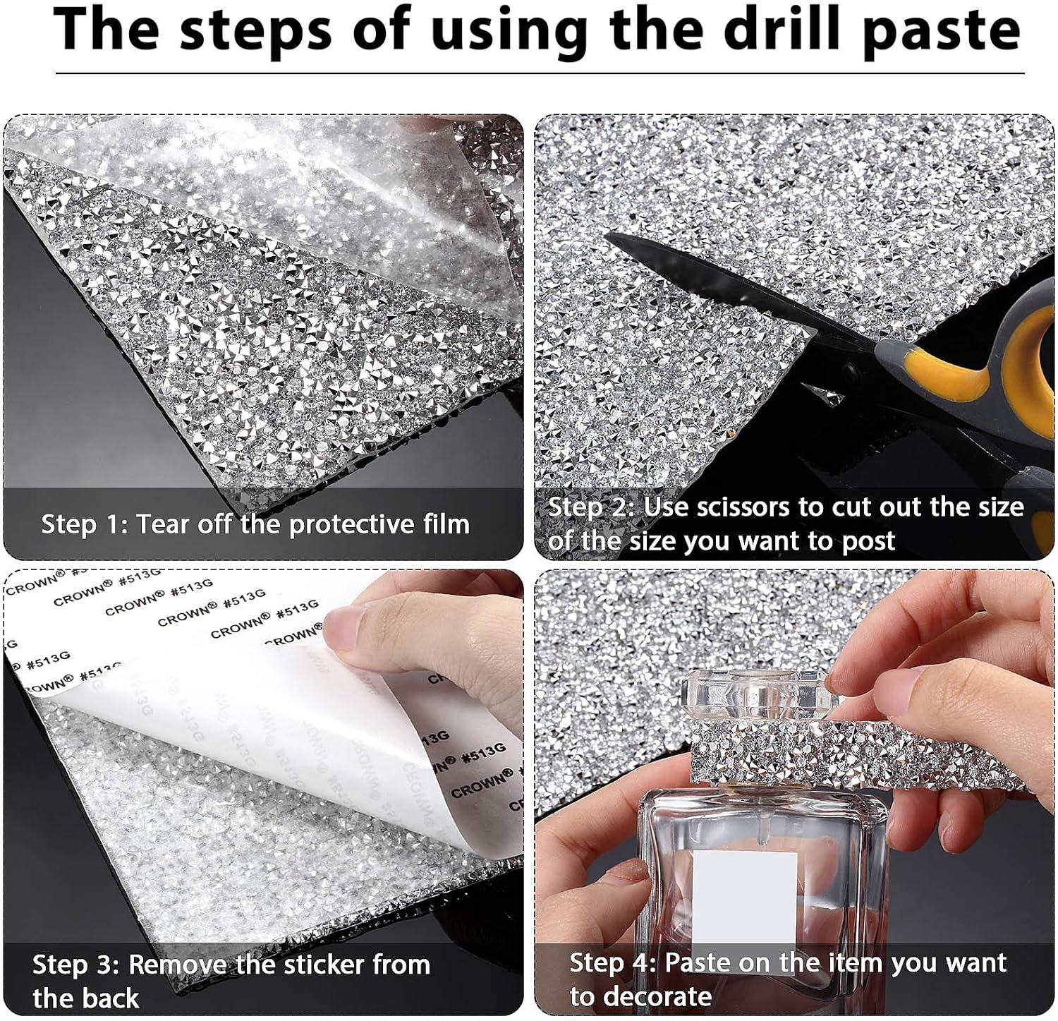 Crystal Rhinestone Sticker She - مراجعة Resin Crafts Diy وسعره