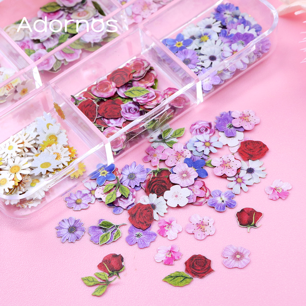 6 Grids Flowers Wood Pulp Chip - مراجعة Flower Preservation Resin وسعره