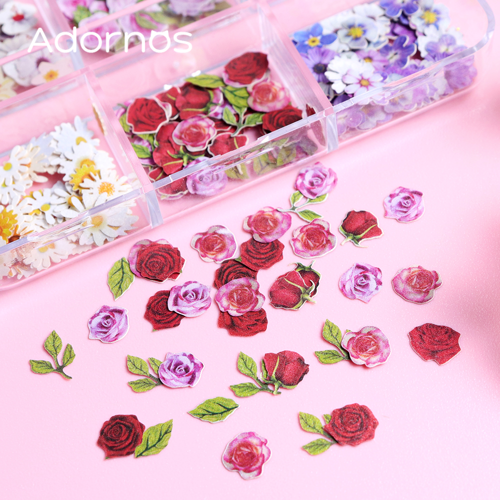 6 Grids Flowers Wood Pulp Chip - مراجعة Flower Preservation Resin وسعره