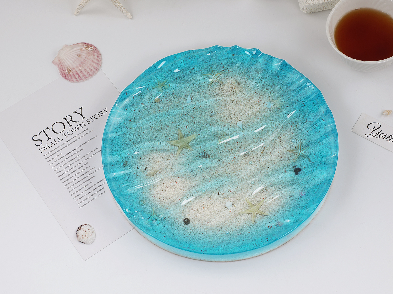 Sea Wave Tray Crystal Epoxy Re - مراجعة Resin Ocean Wave Mold وسعره