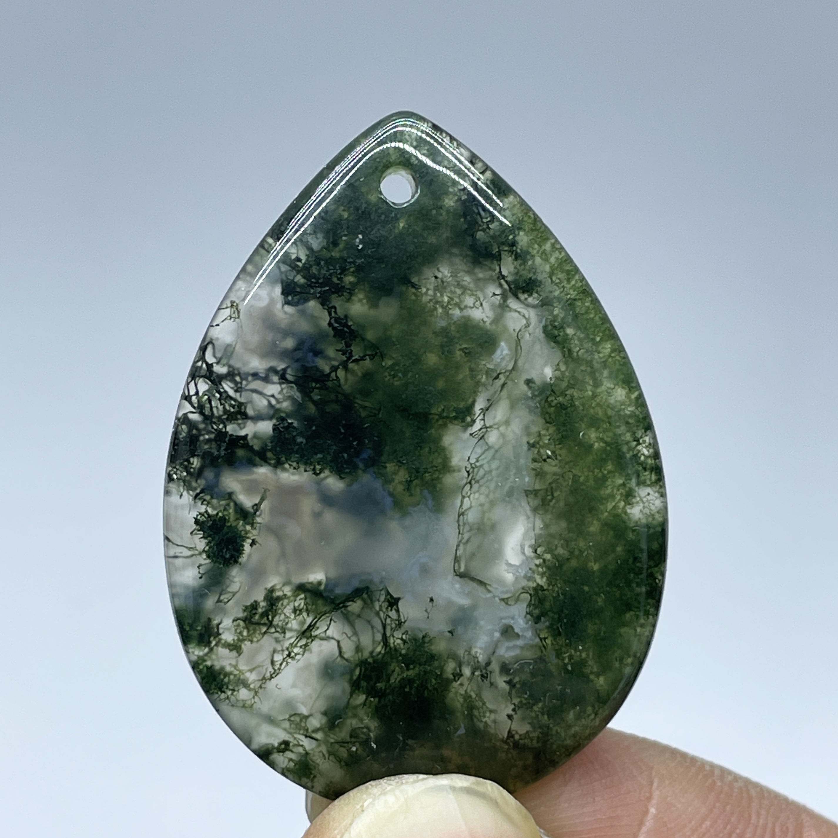 Natural Crystal Moss Agate Wat - مراجعة Terrarium Moss Art وسعره