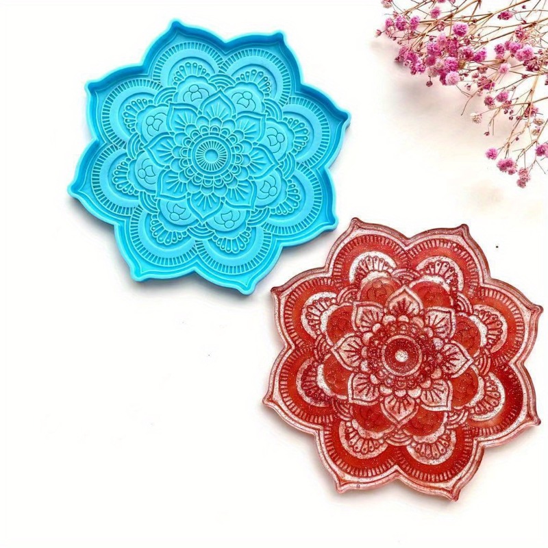 Mandala Coaster Silicone Mold  - مراجعة Coaster Mold Round وسعره