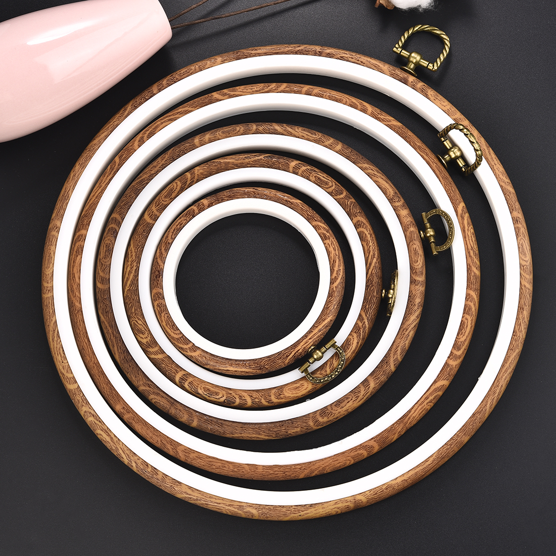 Imitated Wood Round,Oval Diffe - مراجعة Wood Ring Blank وسعره