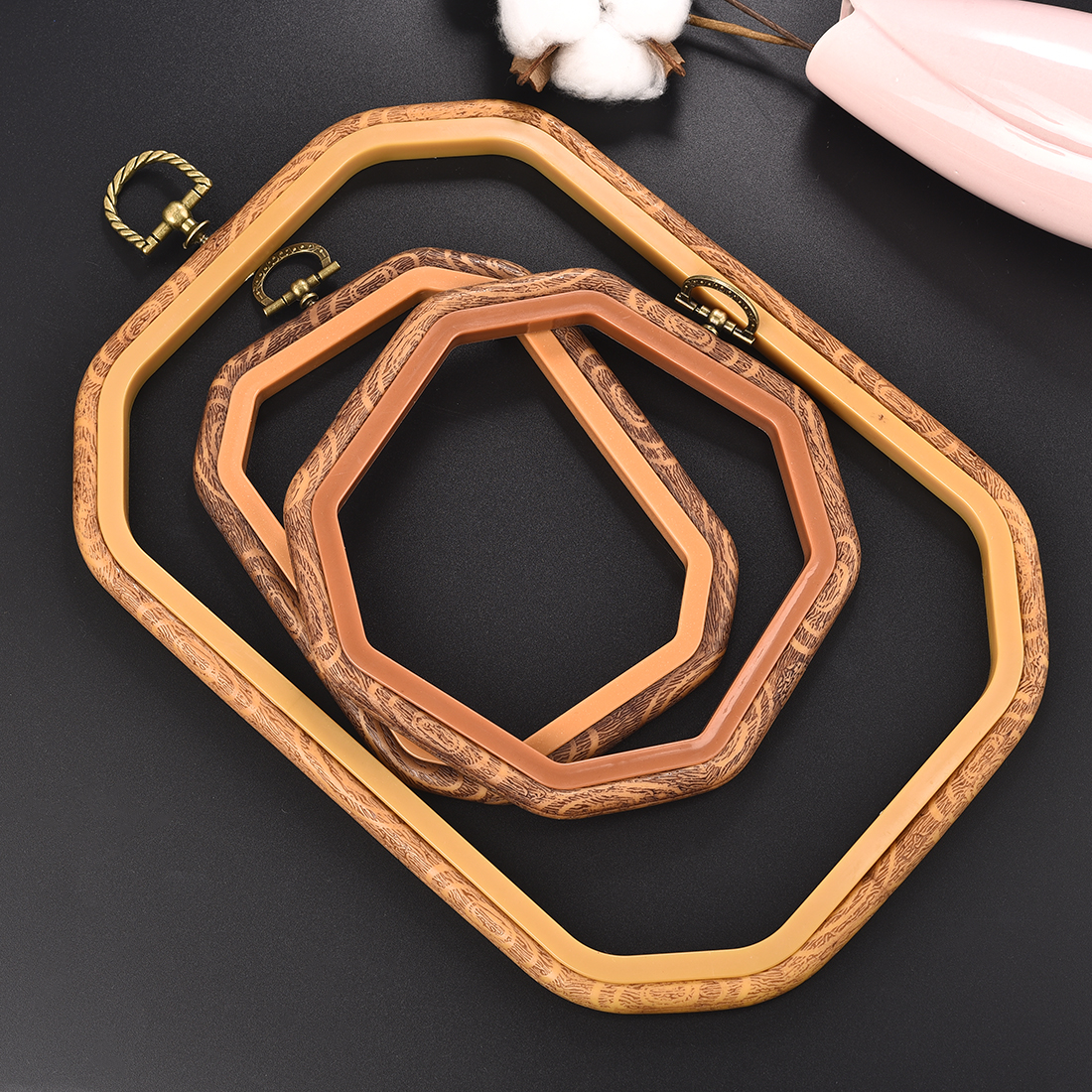 Imitated Wood Round,Oval Diffe - مراجعة Wood Ring Blank وسعره