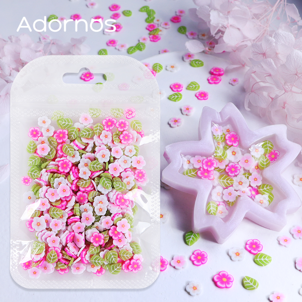 10g Pink Flowers Polymer Clay  - مراجعة Flower Preservation Resin وسعره