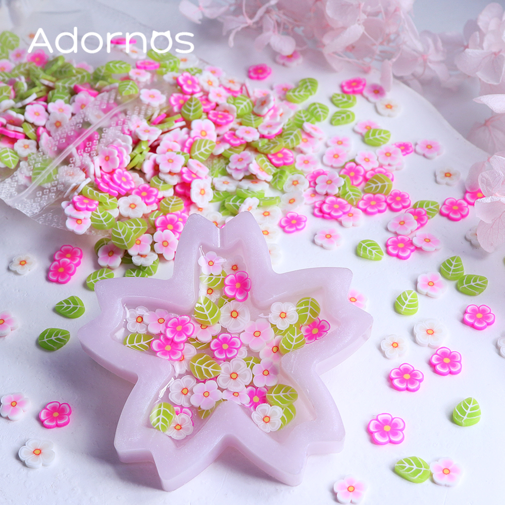 10g Pink Flowers Polymer Clay  - مراجعة Flower Preservation Resin وسعره