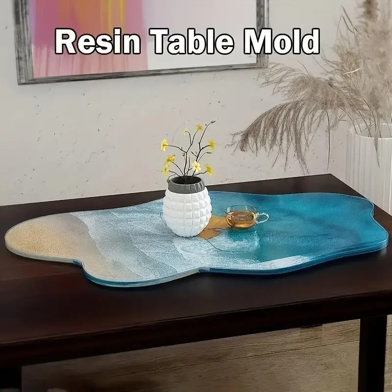 Large 61cm Irregular tray epox - مراجعة Resin Ocean Wave Mold وسعره