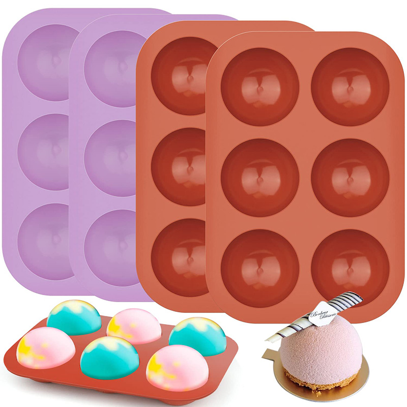 6 Cavities Semicircle Silicone - مراجعة Coaster Mold Round وسعره