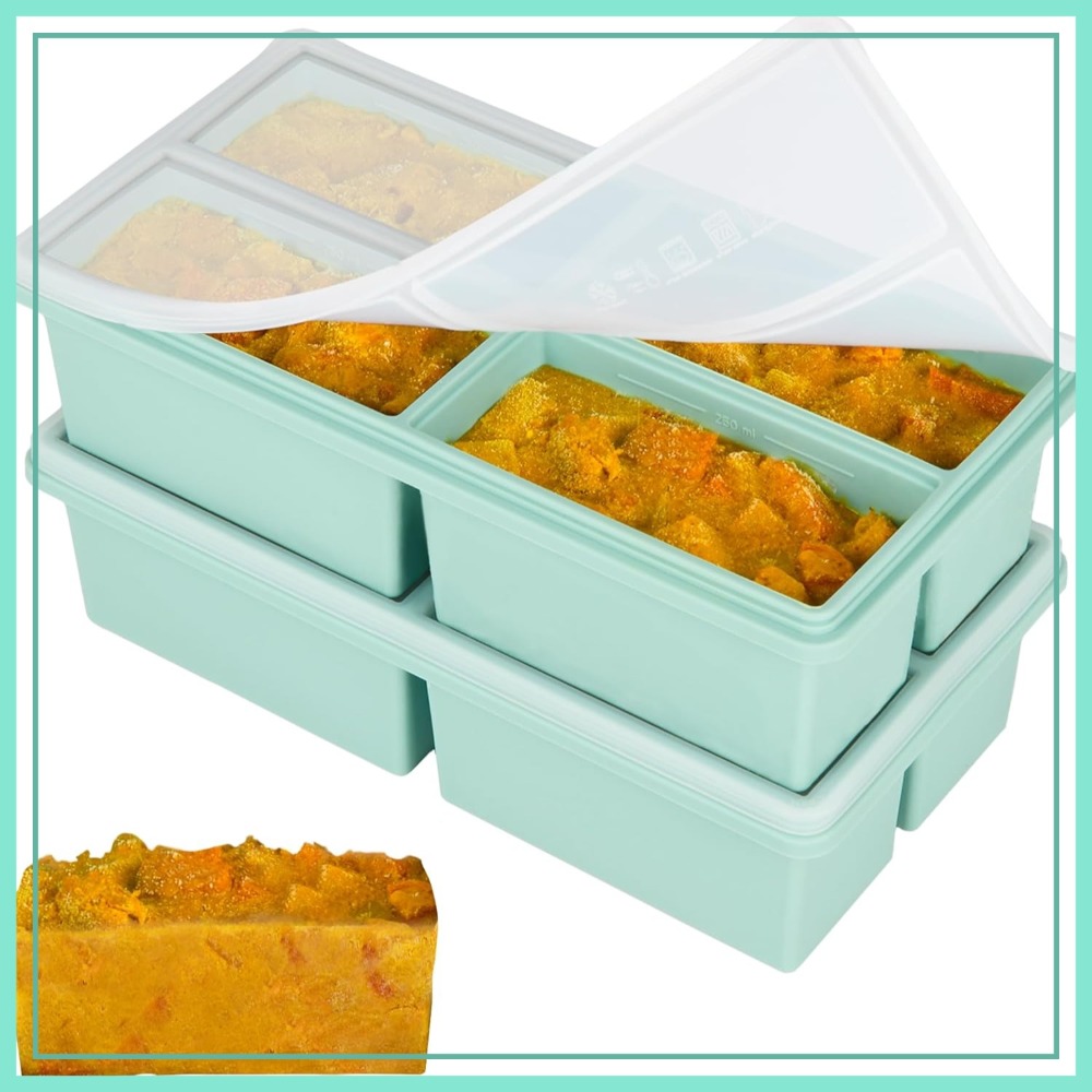 Silicone Freezer Trays with Li - مراجعة Silicone Mold Tray وسعره