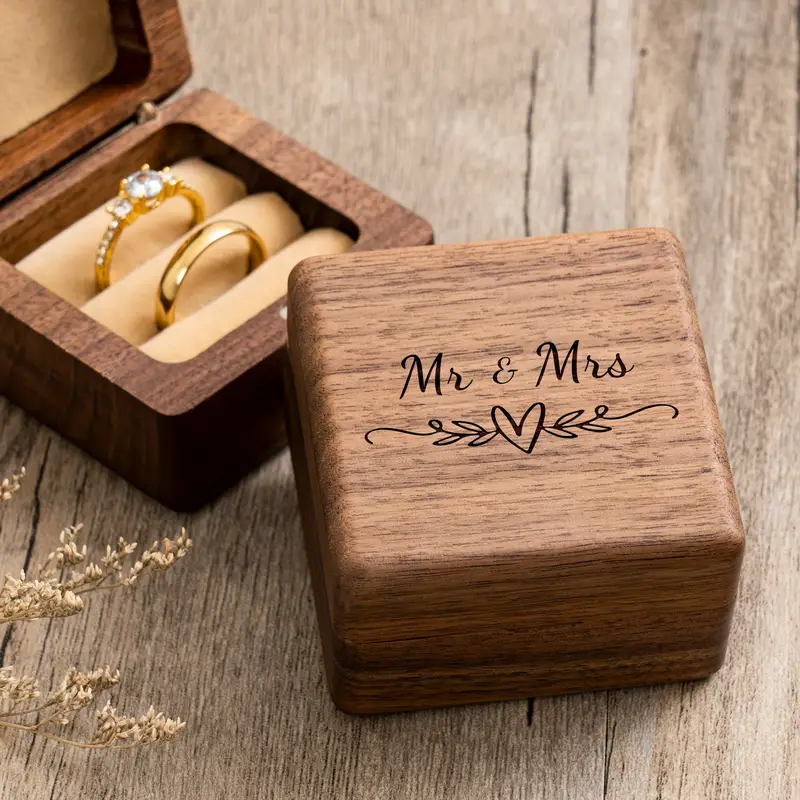 Engagement Proposal Wedding Ce - مراجعة Wood Ring Blank وسعره
