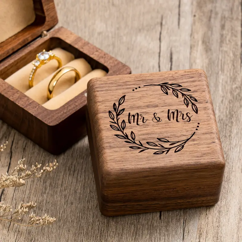 Engagement Proposal Wedding Ce - مراجعة Wood Ring Blank وسعره