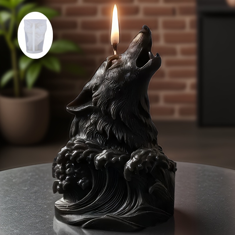 Dramatic Wolf and Ocean Wave C - مراجعة Resin Ocean Wave Mold وسعره